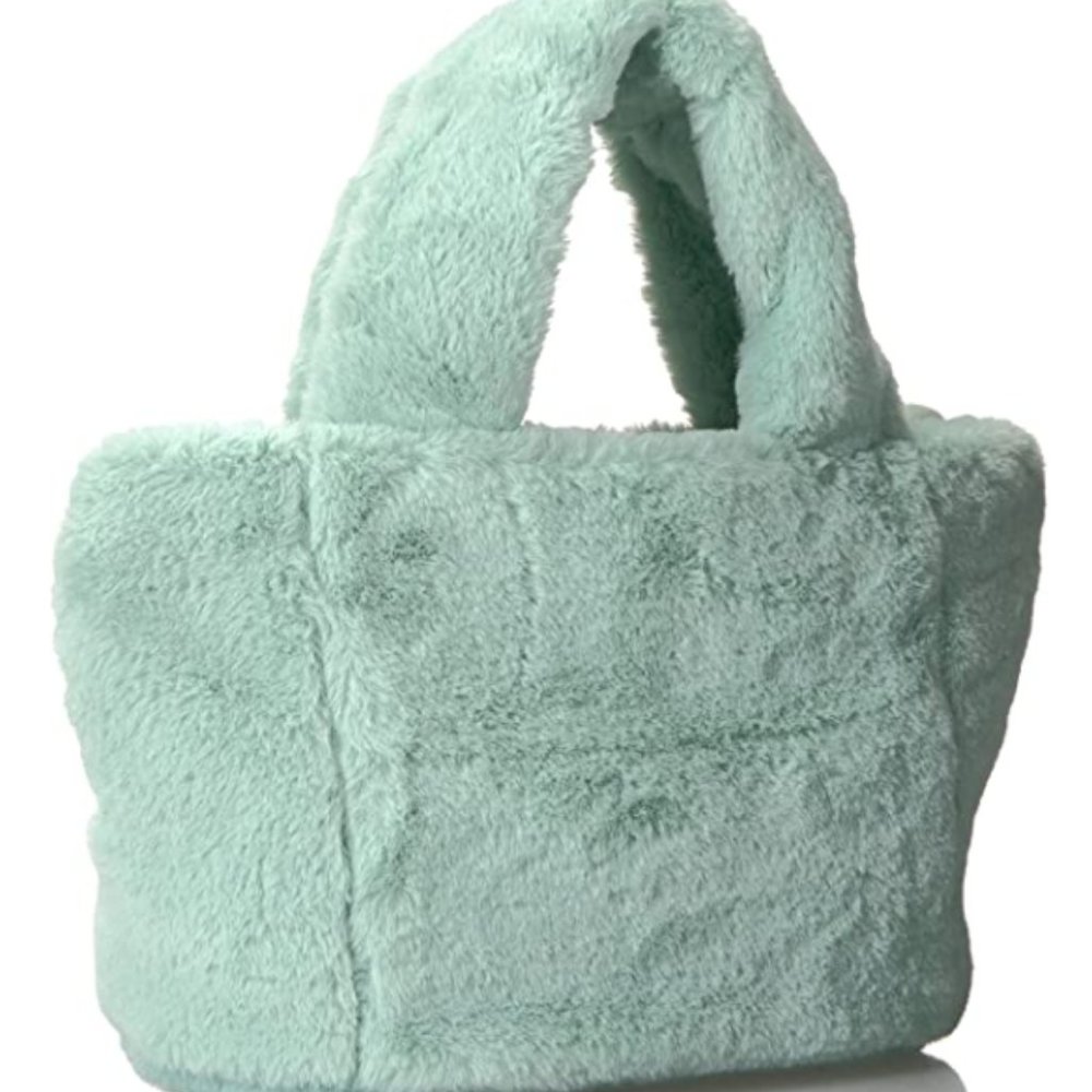 Faux Fur Plush Mini Satchel - Picture 2 of 5